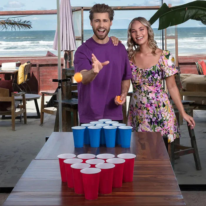 დასალევი თამაში Beer Pong (22ჭიქა და 4ც ბურთი)