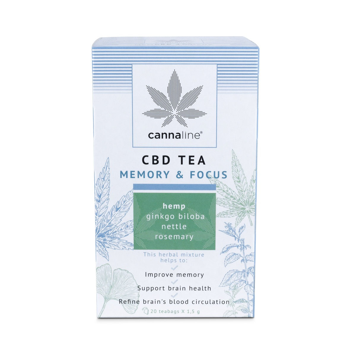 ჩაი - Cannaline - CBD Tea Memory & Focus