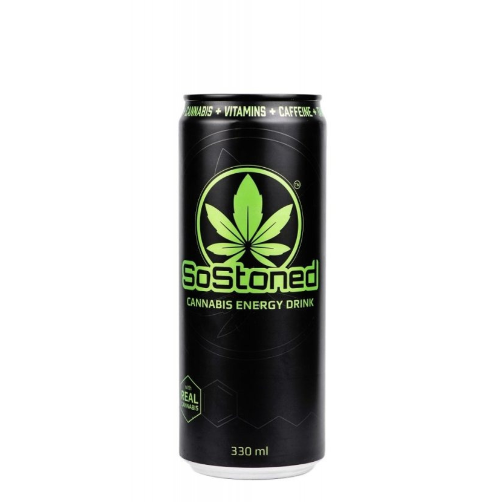 SOSTONED CANNABIS ENERGY DRINK CBD