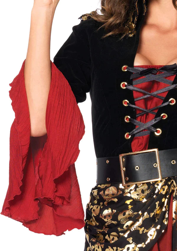 კოსტუმი Cruel Seas Captain შავ-შინდისფერში